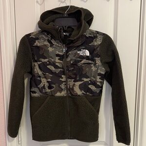 The North Face Kids Camouflage and Olive Fleece Hoodie